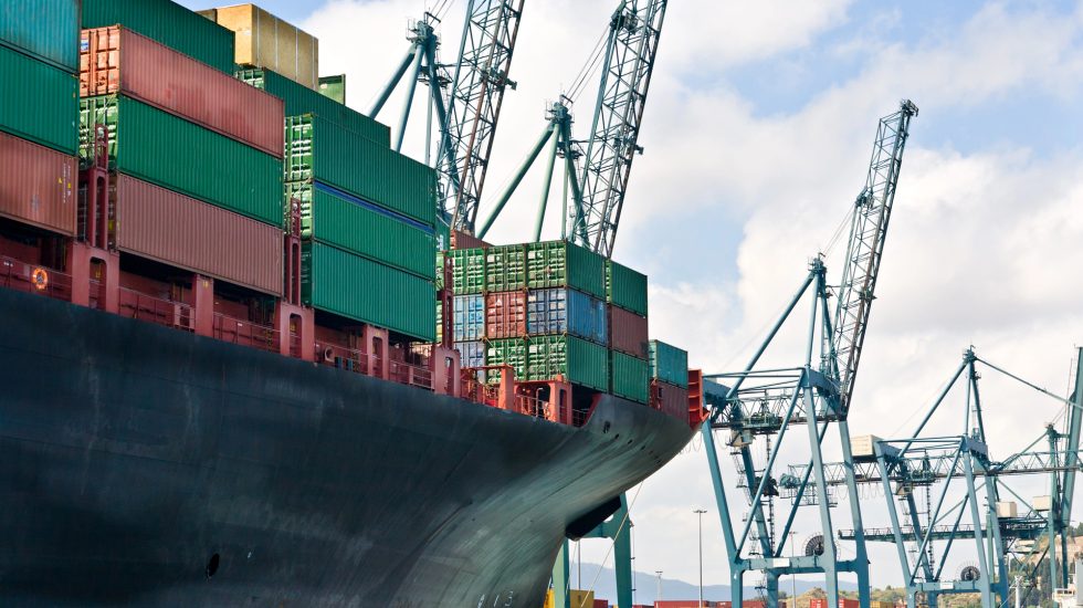 Cargo Ship Loading Shipping Containers - Customs Clearance